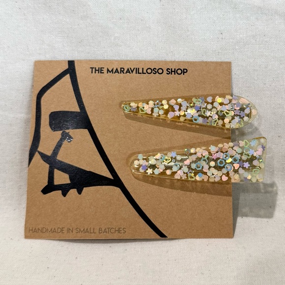 Handmade Accessories - Multicolor Confetti Hair Clips